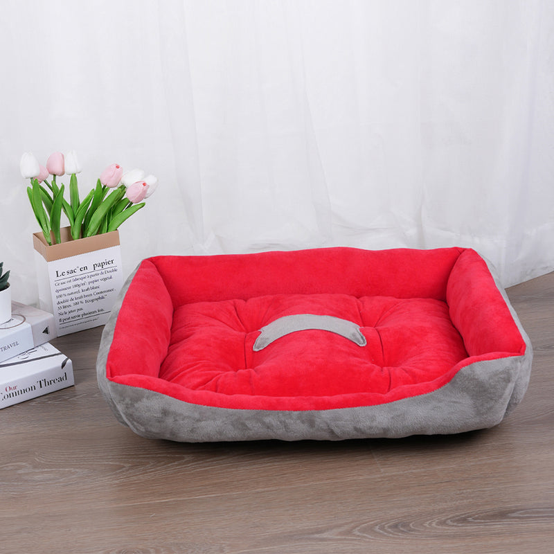 cozy plush dog bed, view 4 - MRSLM