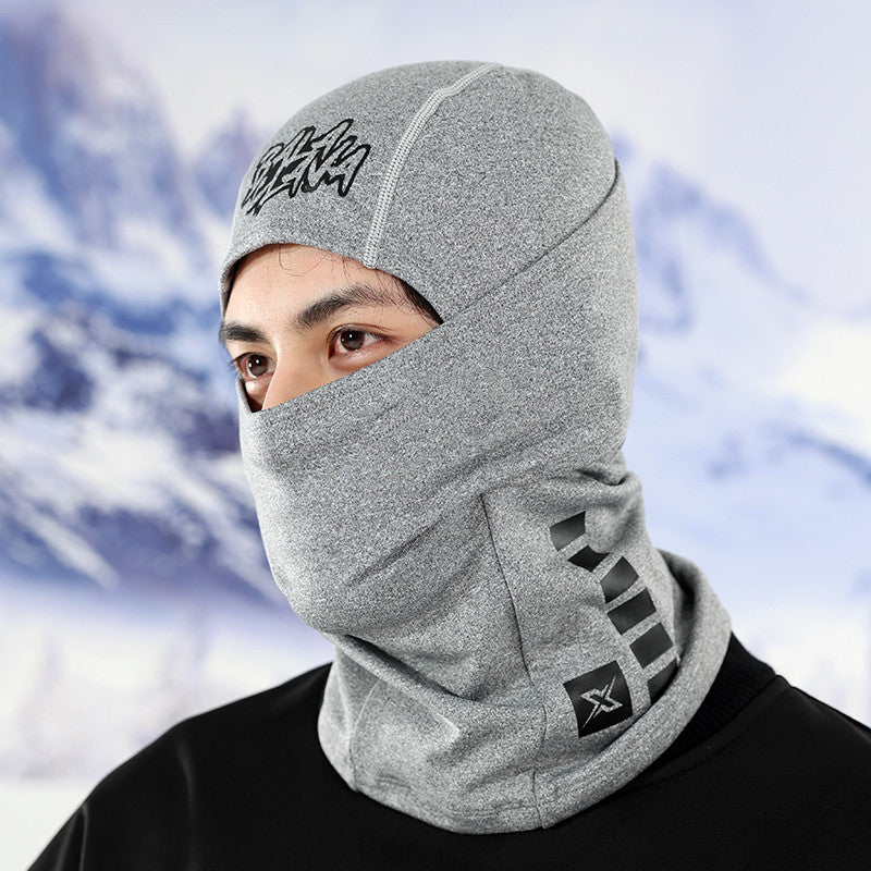 velvet windproof ski head cover, view 5 - MRSLM