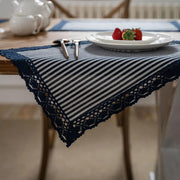 Elegant geometric lace placemats, view 5 - MRSLM