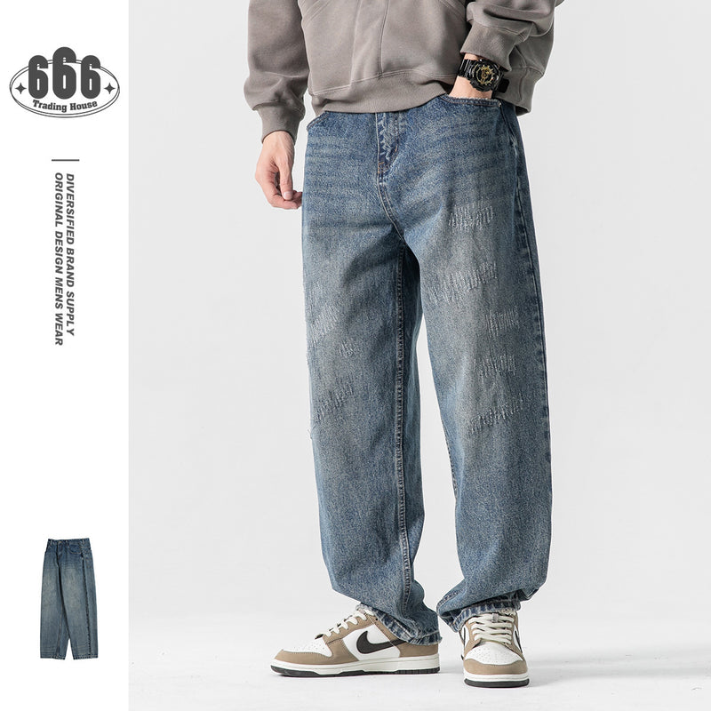 Autumn Retro Loose Jeans