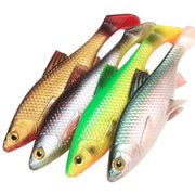 3D river roach paddle tail fishing lure, view 8 - MRSLM