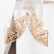 angel wing butterfly stud earrings for women, view 11 - MRSLM