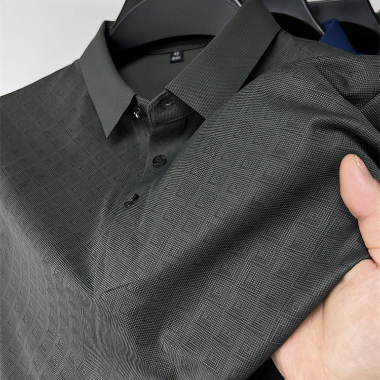 men's plaid polo shirt, view 2 - MRSLM