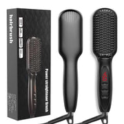 ceramic ionic hair straightener brush - MRSLM