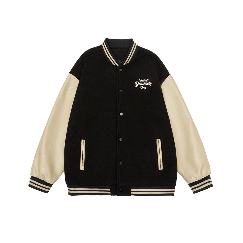 american retro baseball embroidered jacket, view 7 - MRSLM