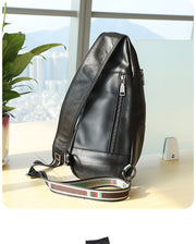 Genuine leather men's chest bag, view 9 - MRSLM