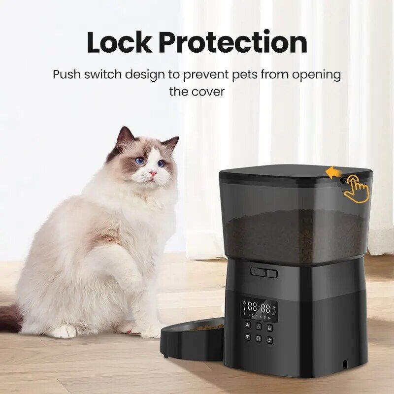 smart automatic pet feeder, view 8 - MRSLM