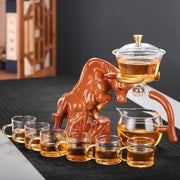 high borosilicate glass tea set, view 7 - MRSLM
