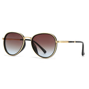 retro gradient pilot sunglasses, view 6 - MRSLM