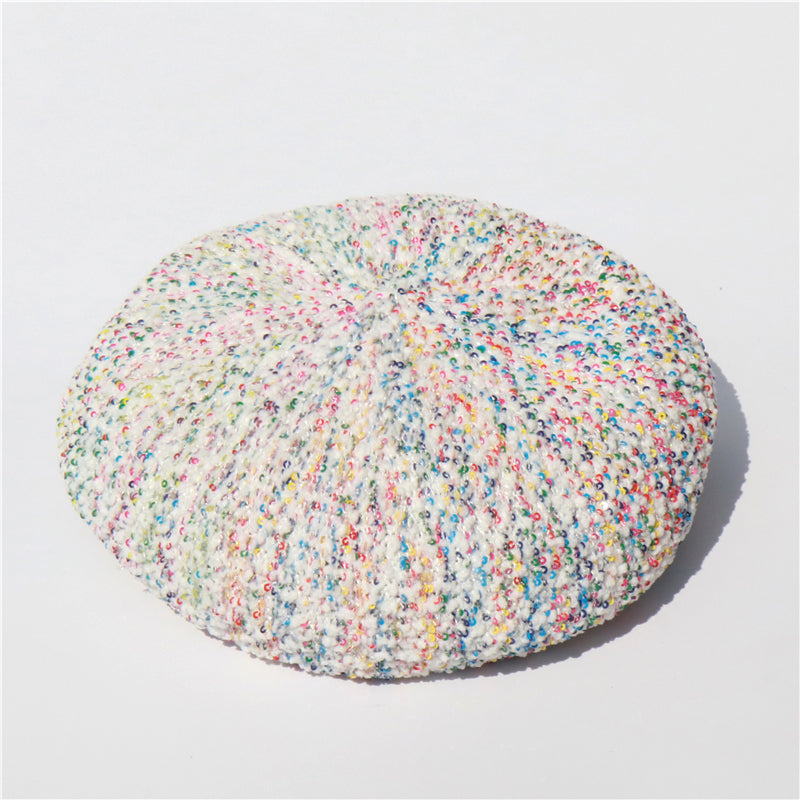color sequin beret for women, view 2 - MRSLM