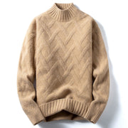 Men's mock neck knit sweater - MRSLM