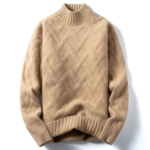 Men's mock neck knit sweater - MRSLM