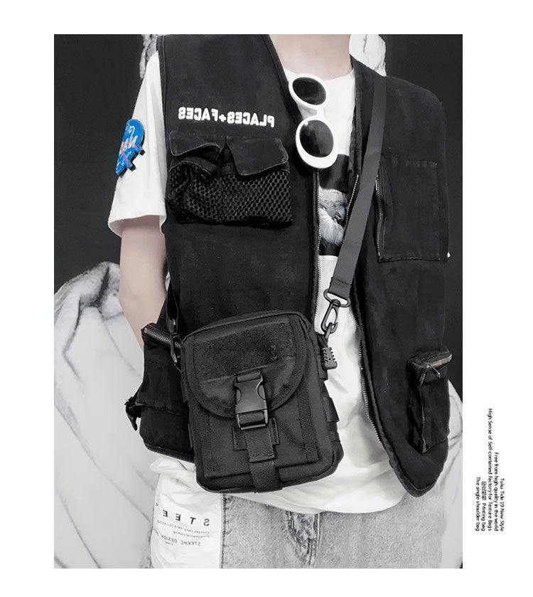 small canvas crossbody bag, view 10 - MRSLM