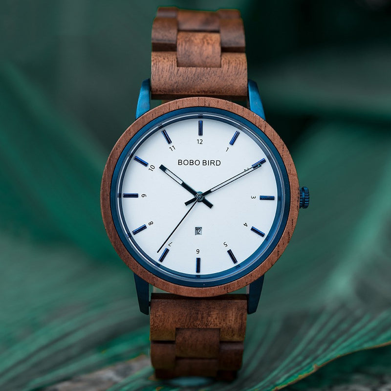 Men's wooden watch, view 2 - MRSLM