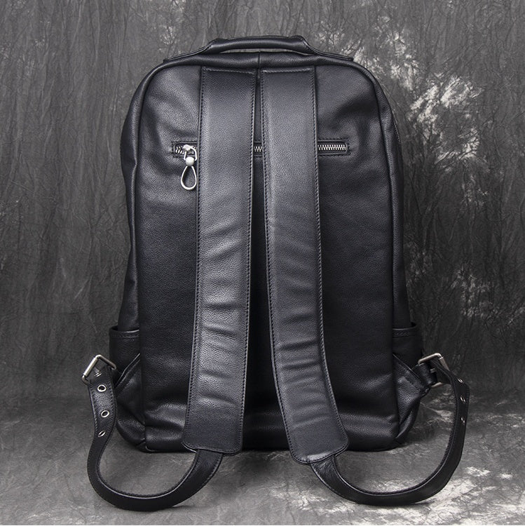 Men's leather backpack, view 3 - MRSLM