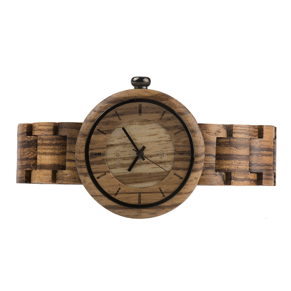 Bamboo Wood Ladies Quartz Watch