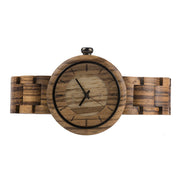 bamboo wood ladies quartz watch, view 2 - MRSLM