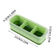 square ice cube tray with lid, view 2 - MRSLM