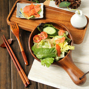 japanese style wooden bowl, view 3 - MRSLM