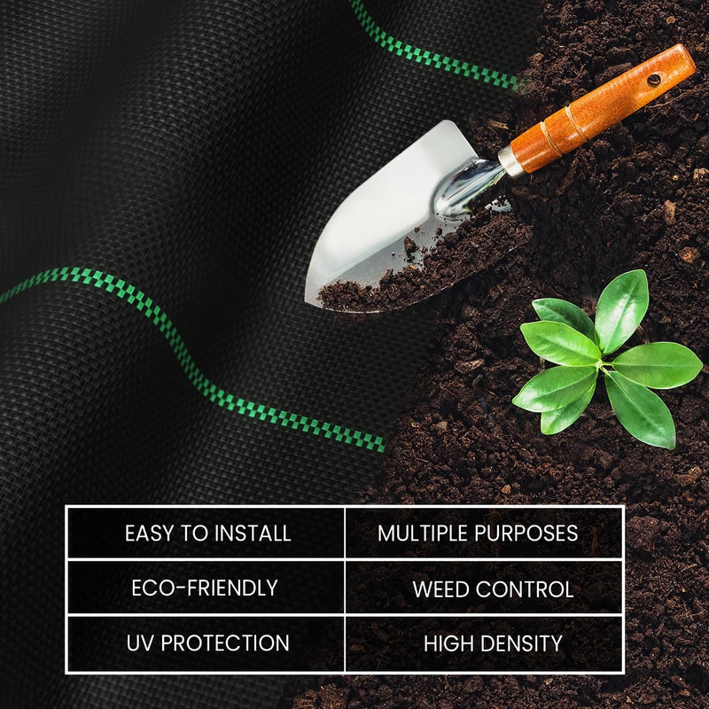 weed barrier garden floor mat, view 4 - MRSLM