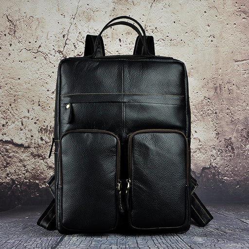 cowhide leather backpack - MRSLM