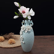 white porcelain vase ornament, view 3 - MRSLM
