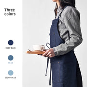 Thick cotton denim kitchen apron, view 5 - MRSLM