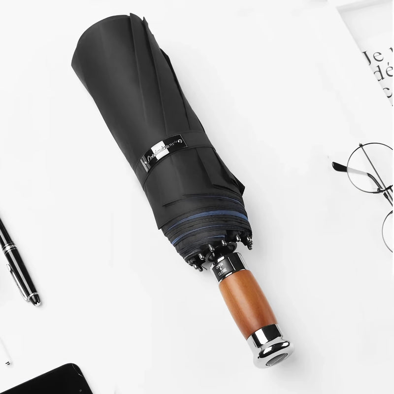 Large automatic windproof business umbrella, view 3 - MRSLM