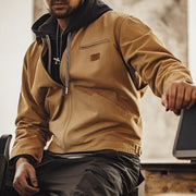 retro canvas men's autumn jacket, view 5 - MRSLM