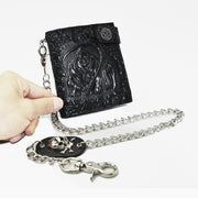 retro demon pattern men's wallet, view 7 - MRSLM