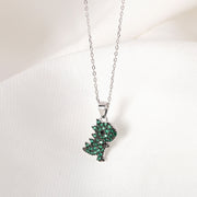 Sterling silver dinosaur pendant necklace, view 5 - MRSLM
