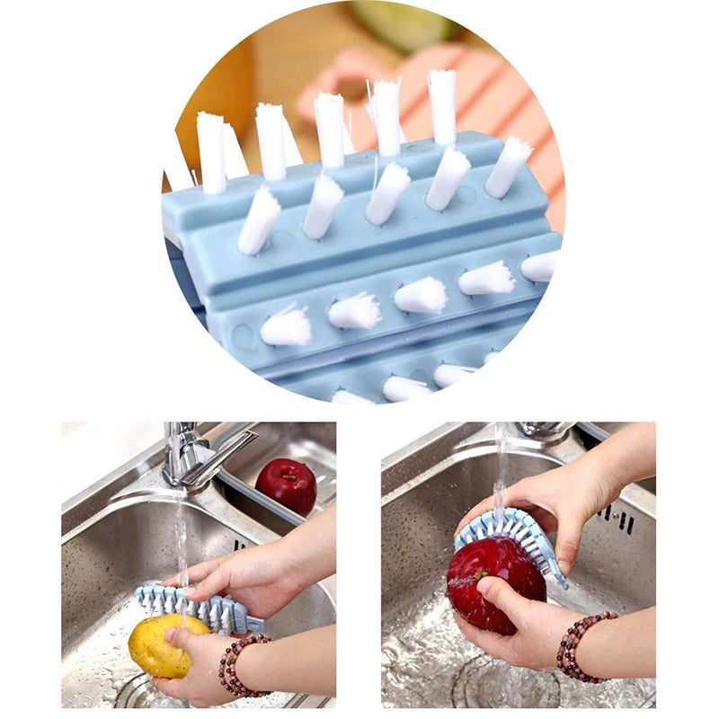 vegetable fruit cleaning brush, view 4 - MRSLM