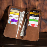 dragon grain leather wallet, view 3 - MRSLM