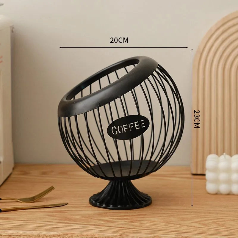 metal snack storage basket, view 3 - MRSLM