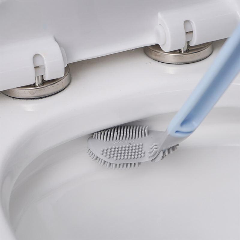 non-slip bendable silicone toilet brush, view 9 - MRSLM