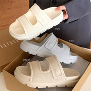 Double-strap platform slippers, view 2 - MRSLM