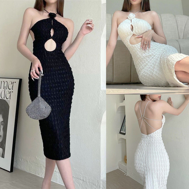 jacquard knitted dress, view 2 - MRSLM