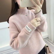 women's mock neck chenille knit sweater, view 5 - MRSLM