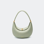 crescent leather shoulder bag, view 8 - MRSLM