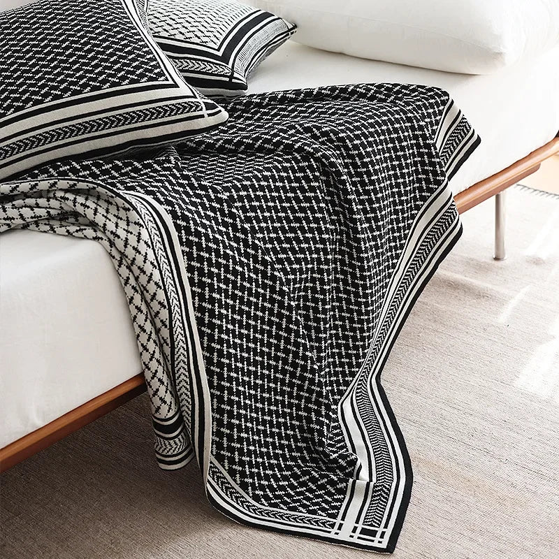 soft knit nordic blanket, view 6 - MRSLM