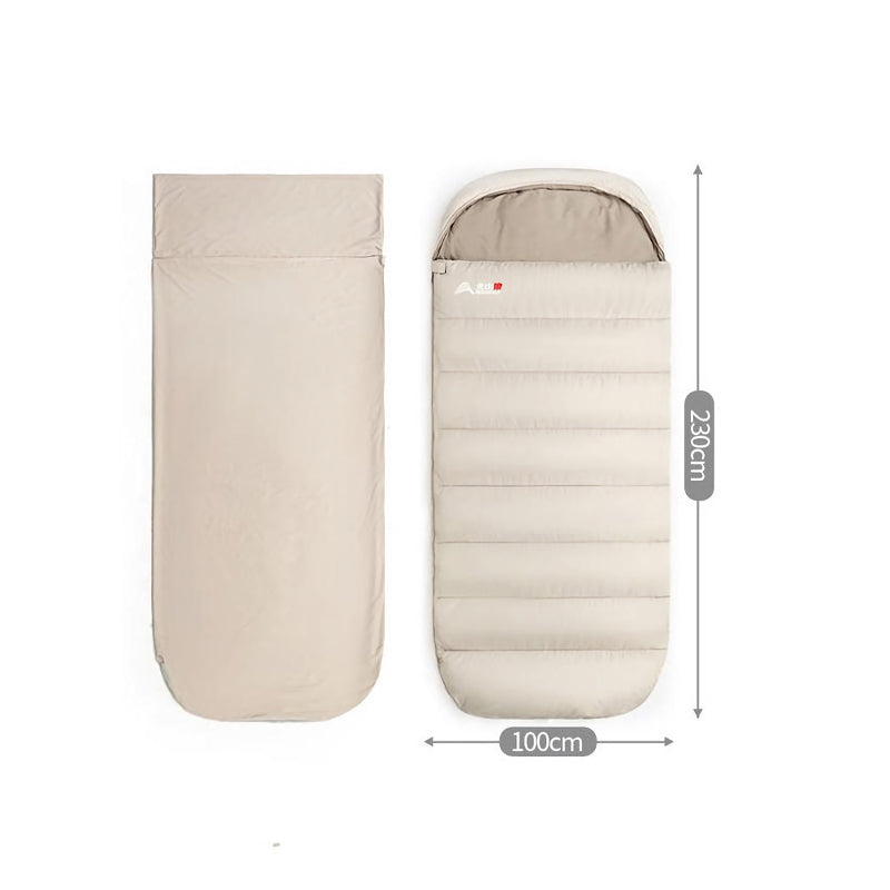 extra-large 3-season sleeping bag, view 5 - MRSLM