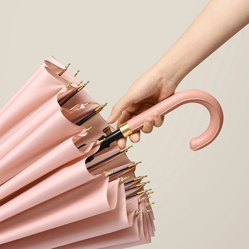 24-rib long handle rain umbrella, view 13 - MRSLM