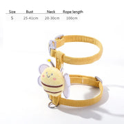 cute bee adjustable cat harness and leash, view 10 - MRSLM