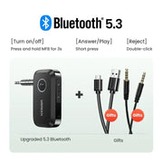 bluetooth 5.3 car audio receiver, view 3 - MRSLM