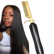 electric hot comb hair straightening brush - MRSLM