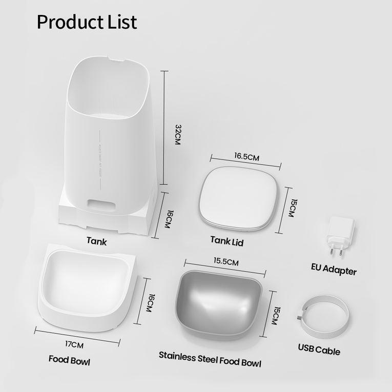 smart WiFi automatic pet feeder, view 9 - MRSLM