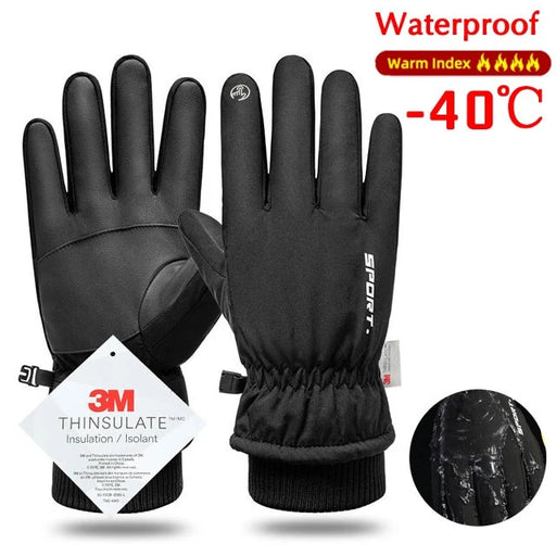 winter touch screen waterproof gloves, view 2 - MRSLM