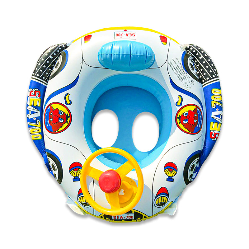 baby swim ring with steering wheel, view 3 - MRSLM