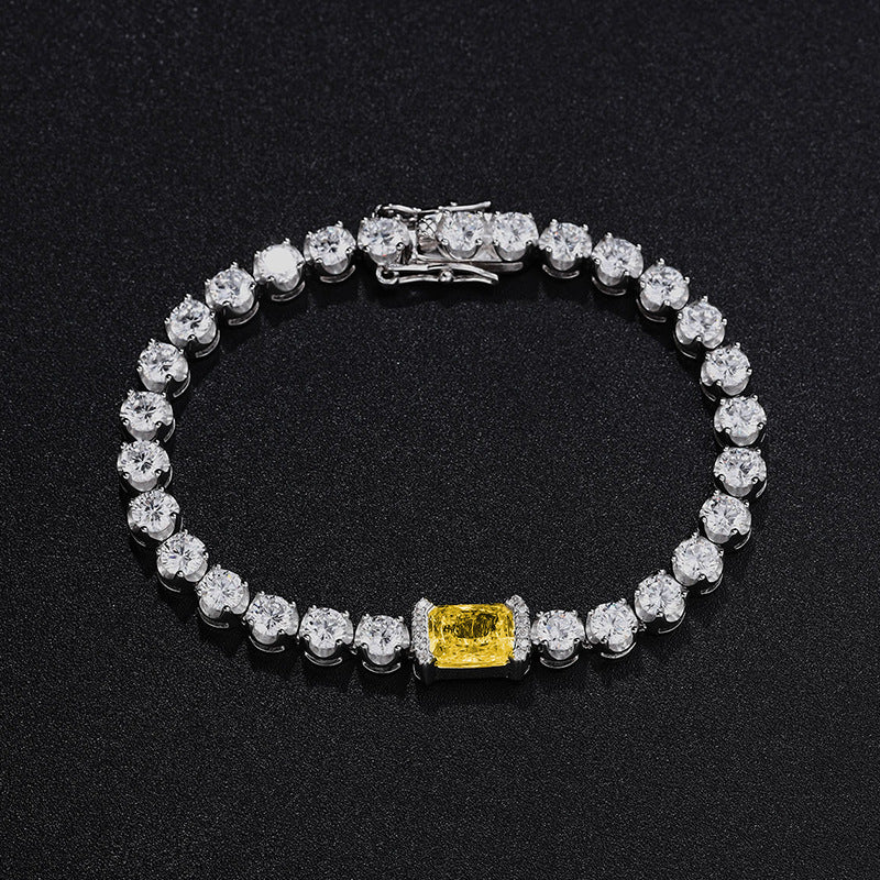 ice flower silver bracelet, view 4 - MRSLM