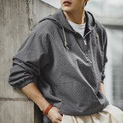 men's casual hooded pullover jacket, view 3 - MRSLM